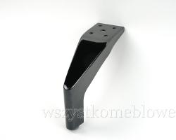 Noga metalowa 119 h130 czarny chrom