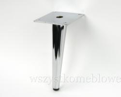 Noga metalowa skośna 120 h130 chrom