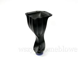 Noga metalowa LUDWIK h14 czarna