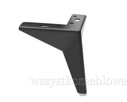 Noga metalowa GWIAZDA h155 czarna