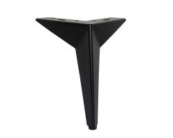 Noga metalowa GWIAZDA h190 czarna