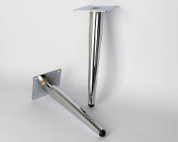 Noga metalowa skośna 120 h230 chrom