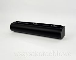  Nóżka meblowa owalna L220 H40 czarny mat 
