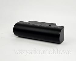  Nóżka meblowa owalna L140 H40 czarny mat 