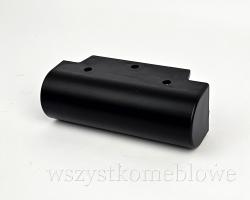  Nóżka meblowa owalna L120 H40 czarny mat 