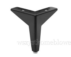  Noga metalowa GWIAZDA h120 czarna 