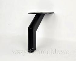 Noga metalowa UKOŚNA h12 czarna